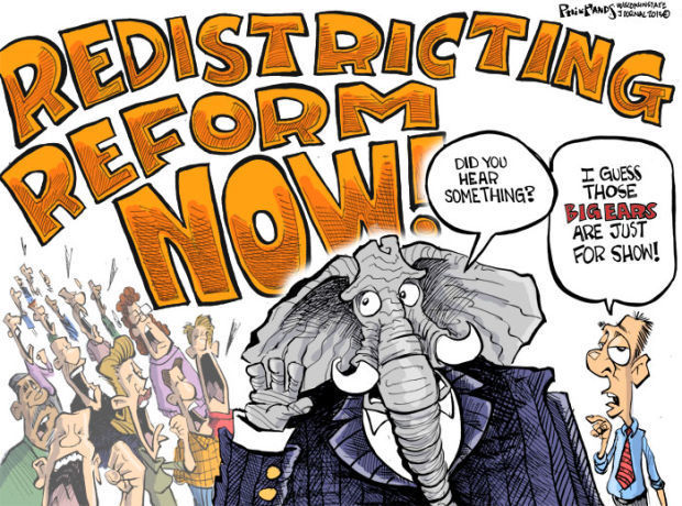 Hands Cartoon: Tone deaf Republicans